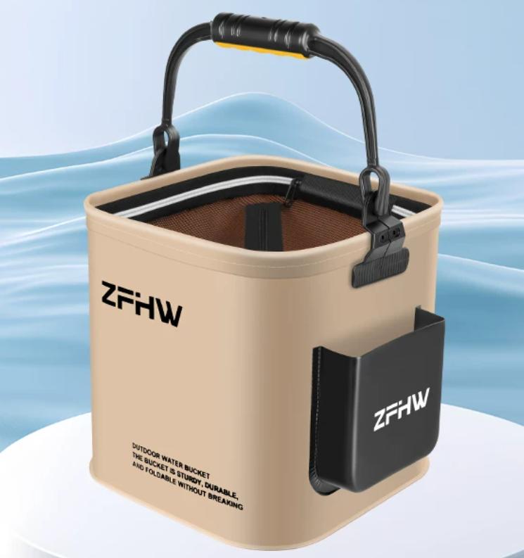 Seau de pêche pliable EVA 13L