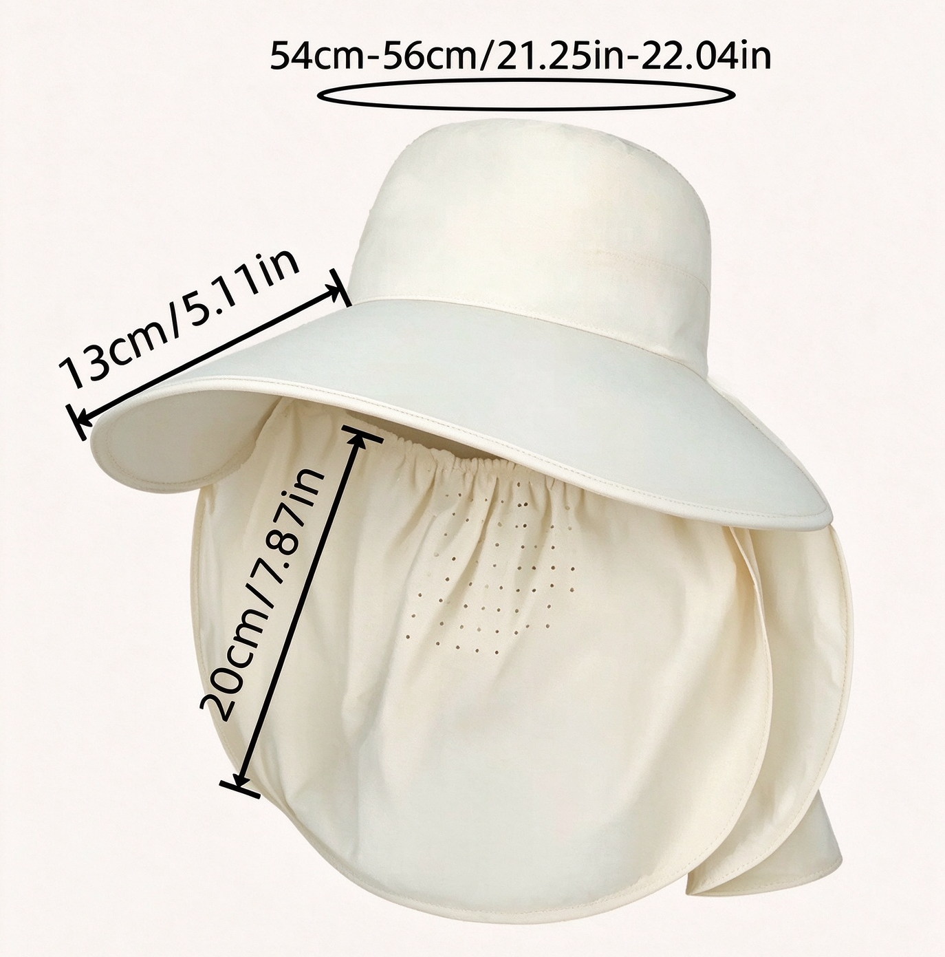 Chapeau anti-soleil protection complète image 3