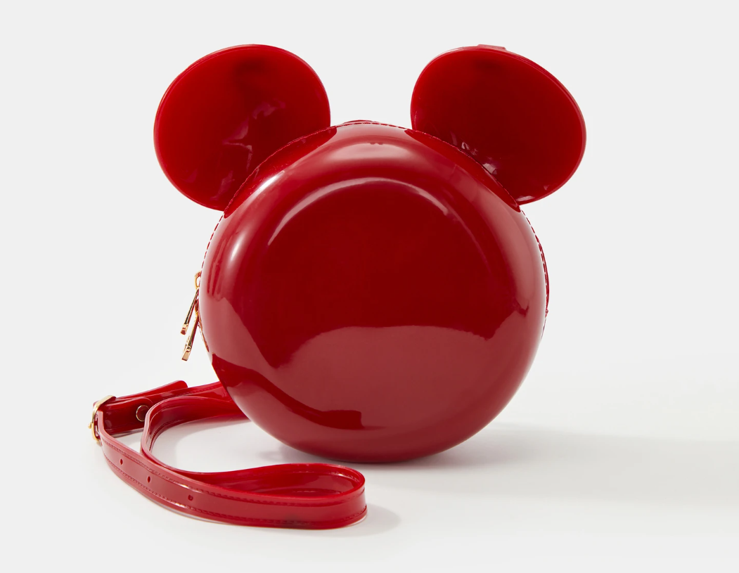 Sac bandoulière rond rouge modèle Mickey