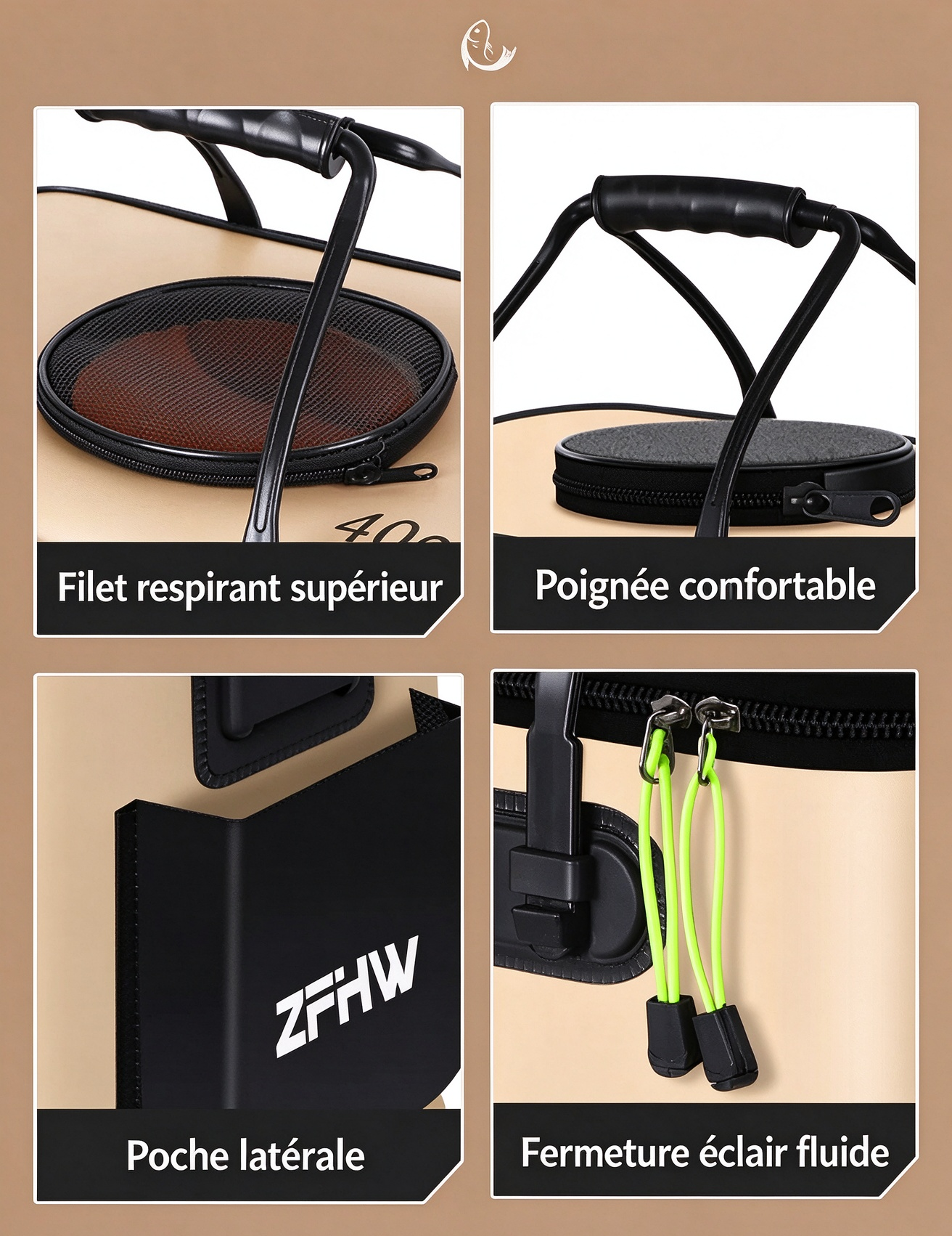 Bac pliable multi-usages